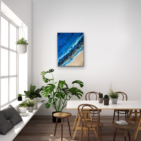 16 x 20 painting, mixed media, original art - Picture 4 of 9